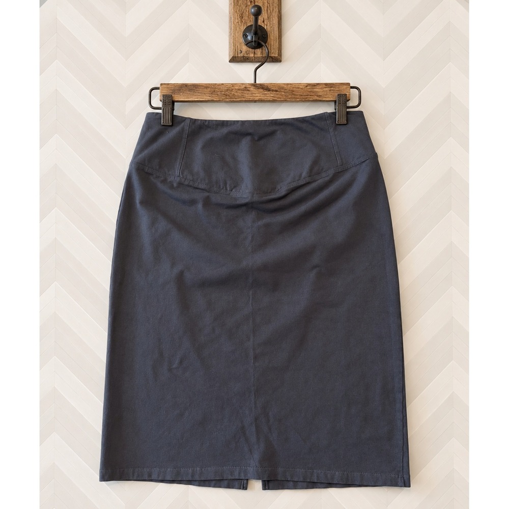 Women with Control Pencil Skirt Tummy Control Charcoal Gray Large